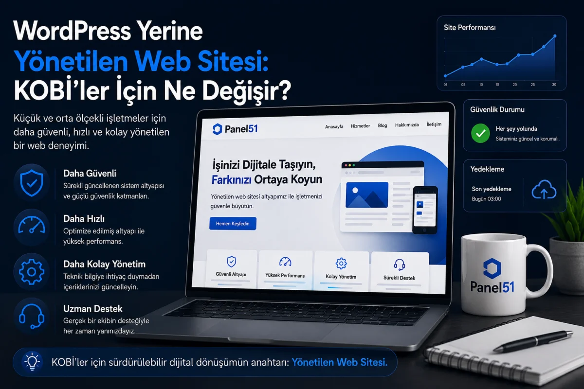 WordPress Yerine Yönetilen Web Sitesi: KOBİ’ler İçin Ne Değişir?